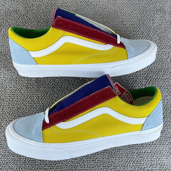 Vans Style 36 Sunshine Multicolor True White Colorblock Shoes Men's Size 12 - Picture 2 of 11